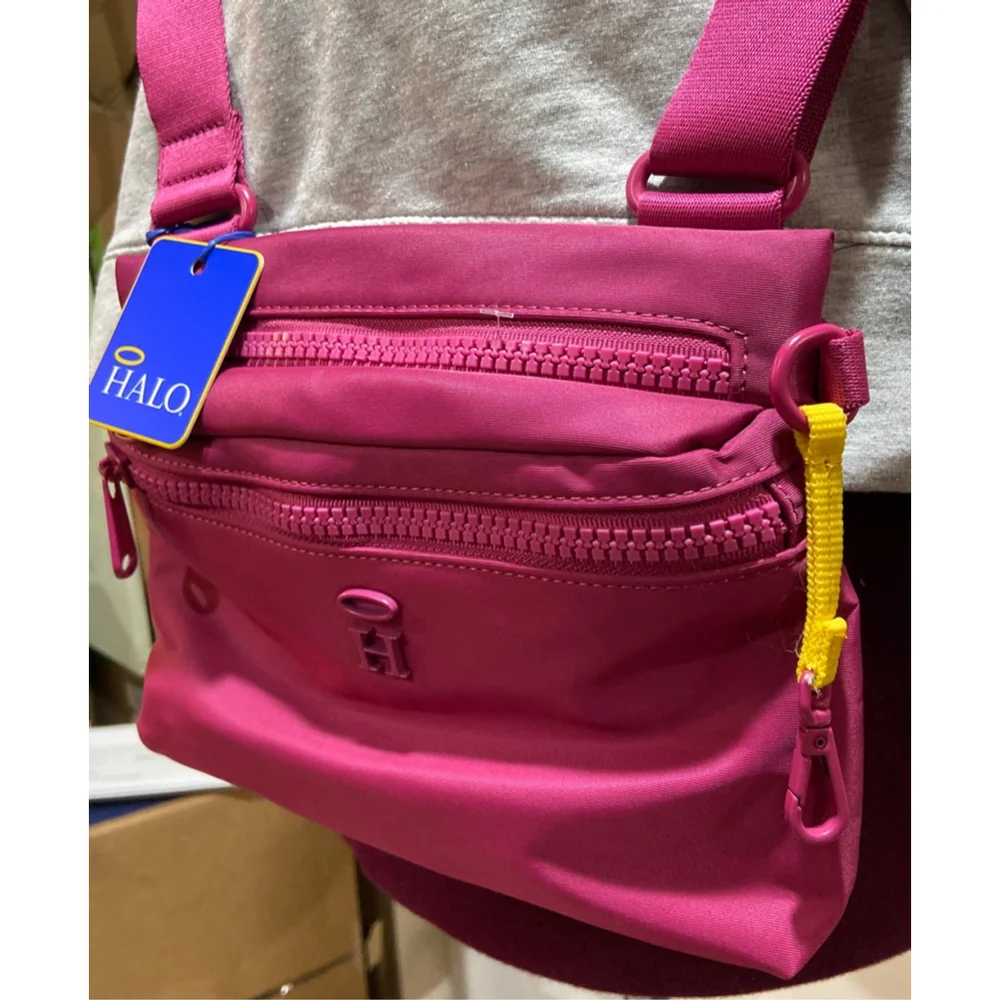 NWT Halo Crossbody bag – small – pink - multi pocket – adjustable‎ strap